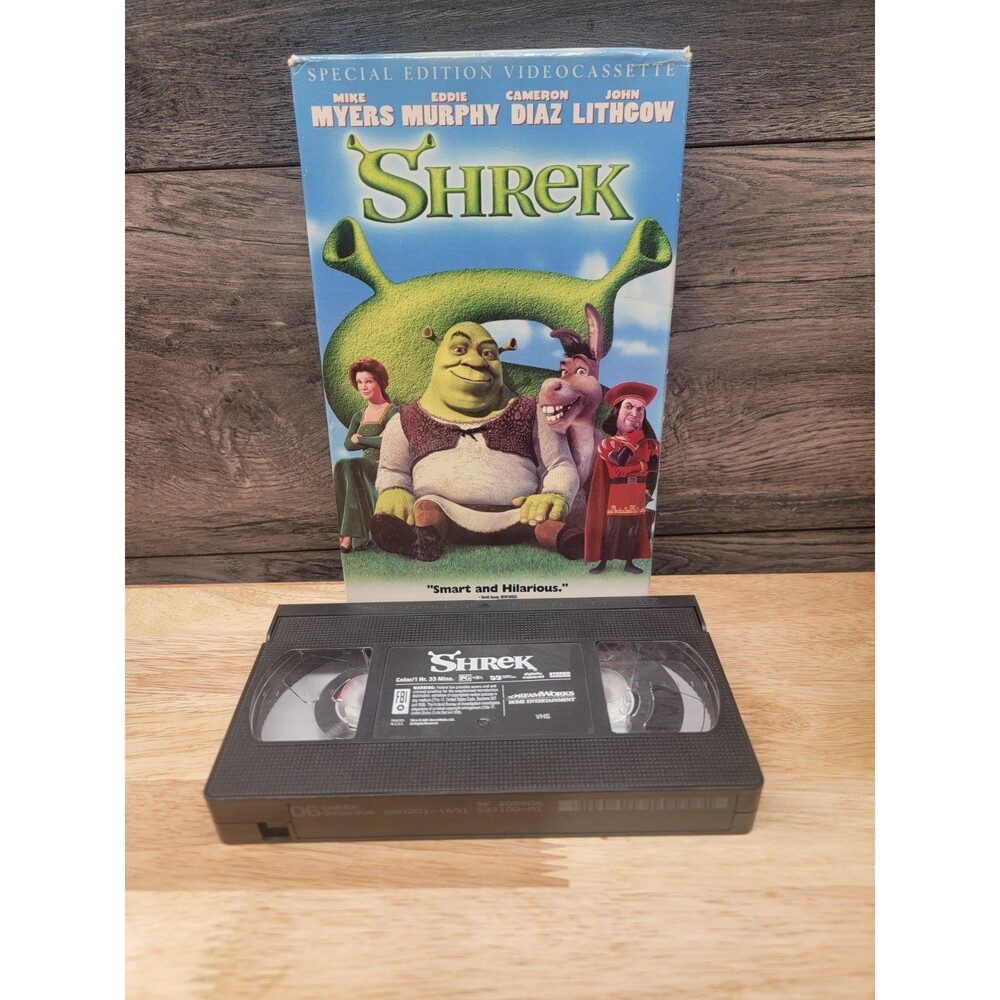 Shrek (VHS, 2001)  Big Box Extended Ending,  Eddie Murphey, Mike Myers